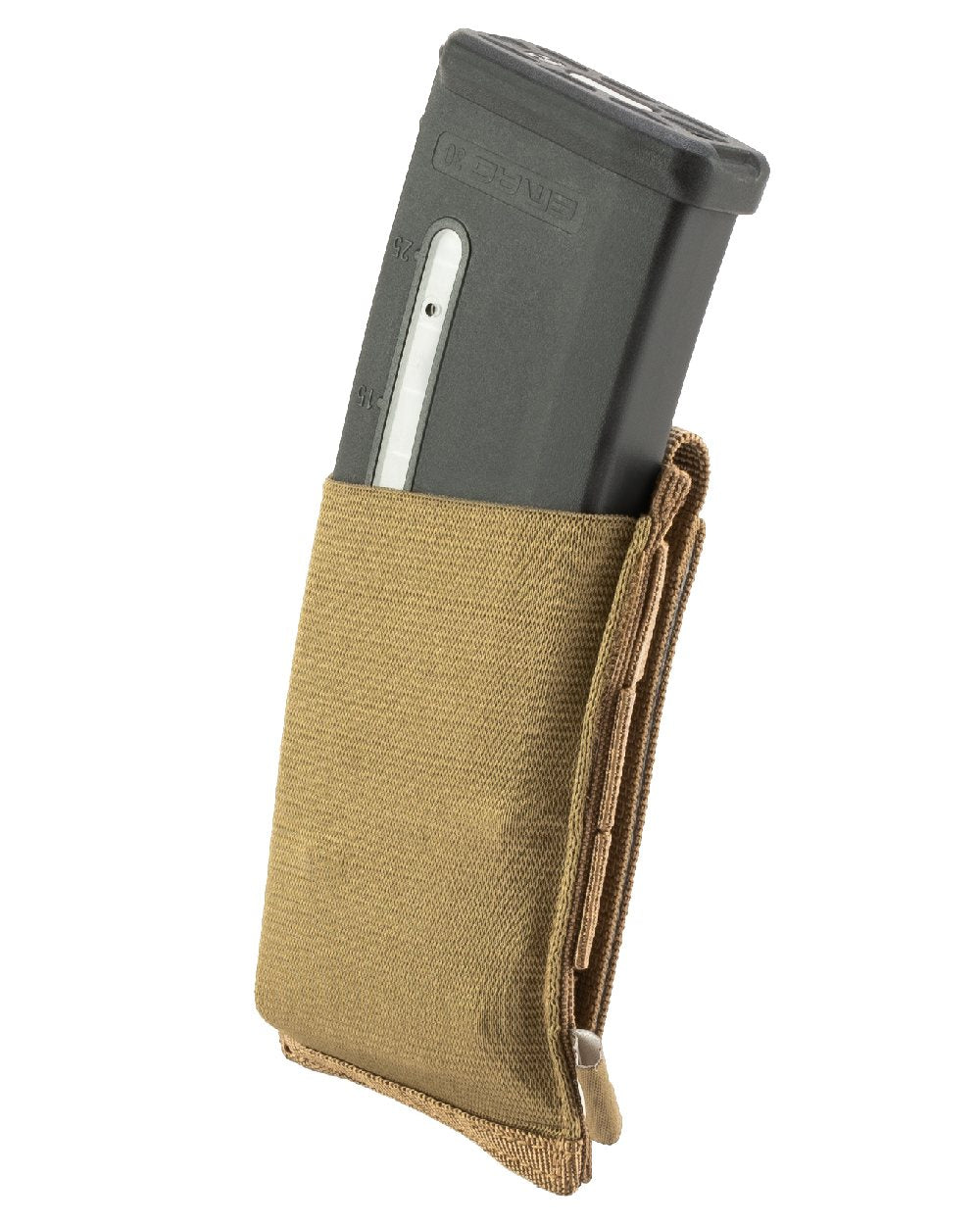 Dark Coyote Coloured Viper Single Rifle Mag Plate on white background