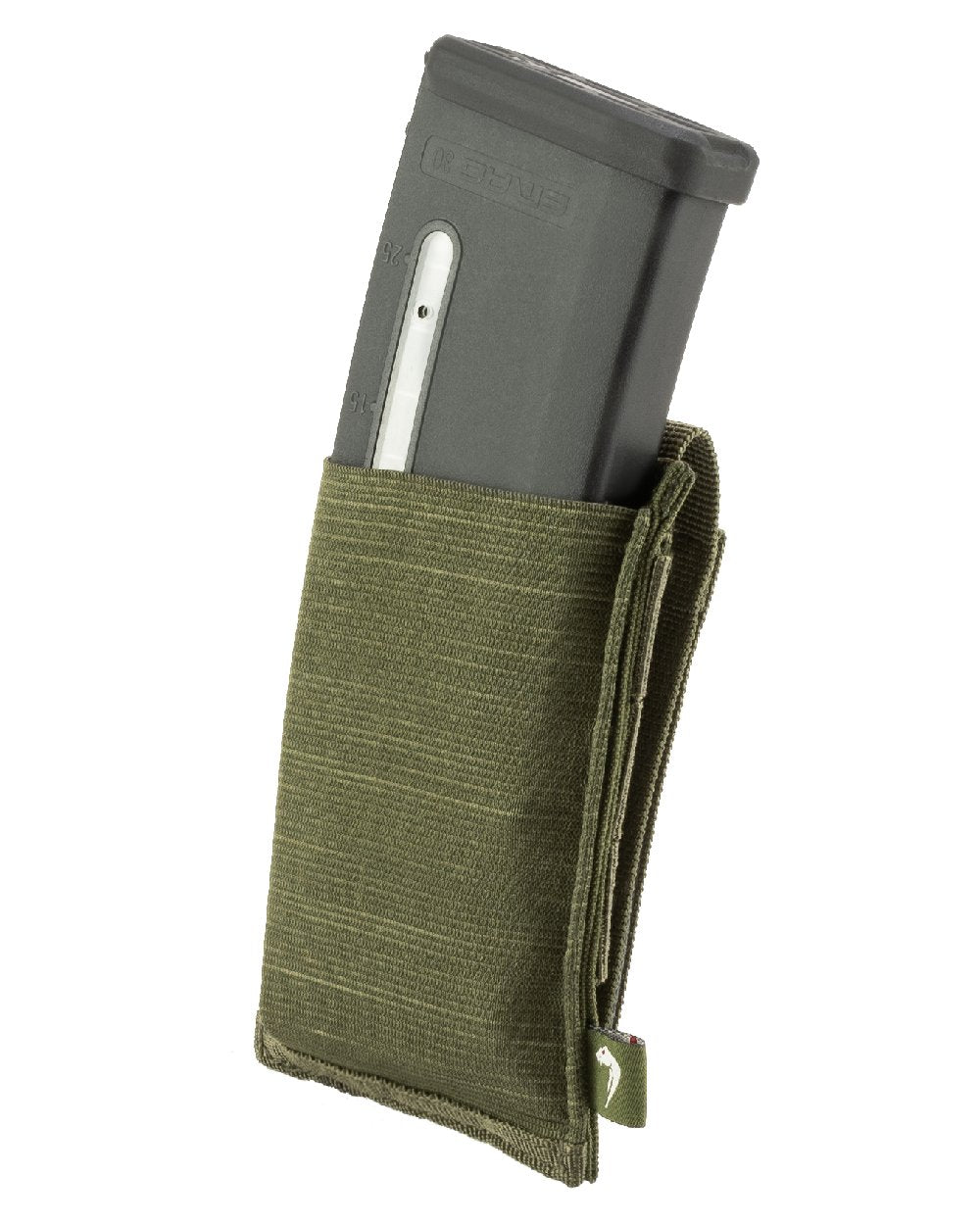 Green Coloured Viper Single Rifle Mag Plate on white background