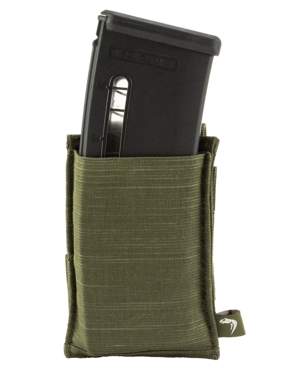 Green Coloured Viper Single Rifle Mag Plate on white background