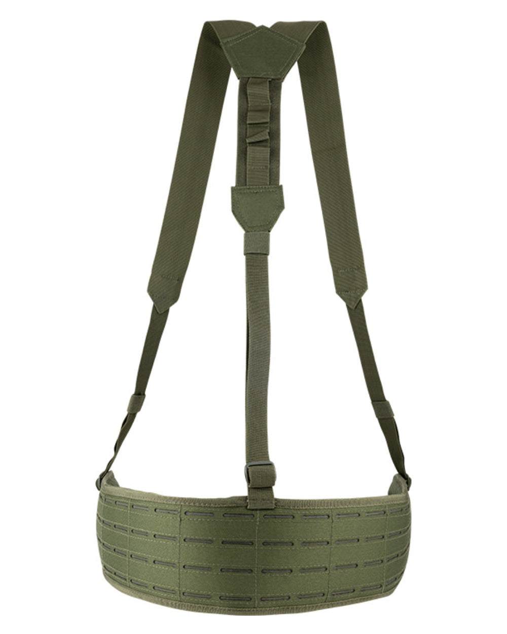 Green Coloured Viper Skeleton Harness Set on white background