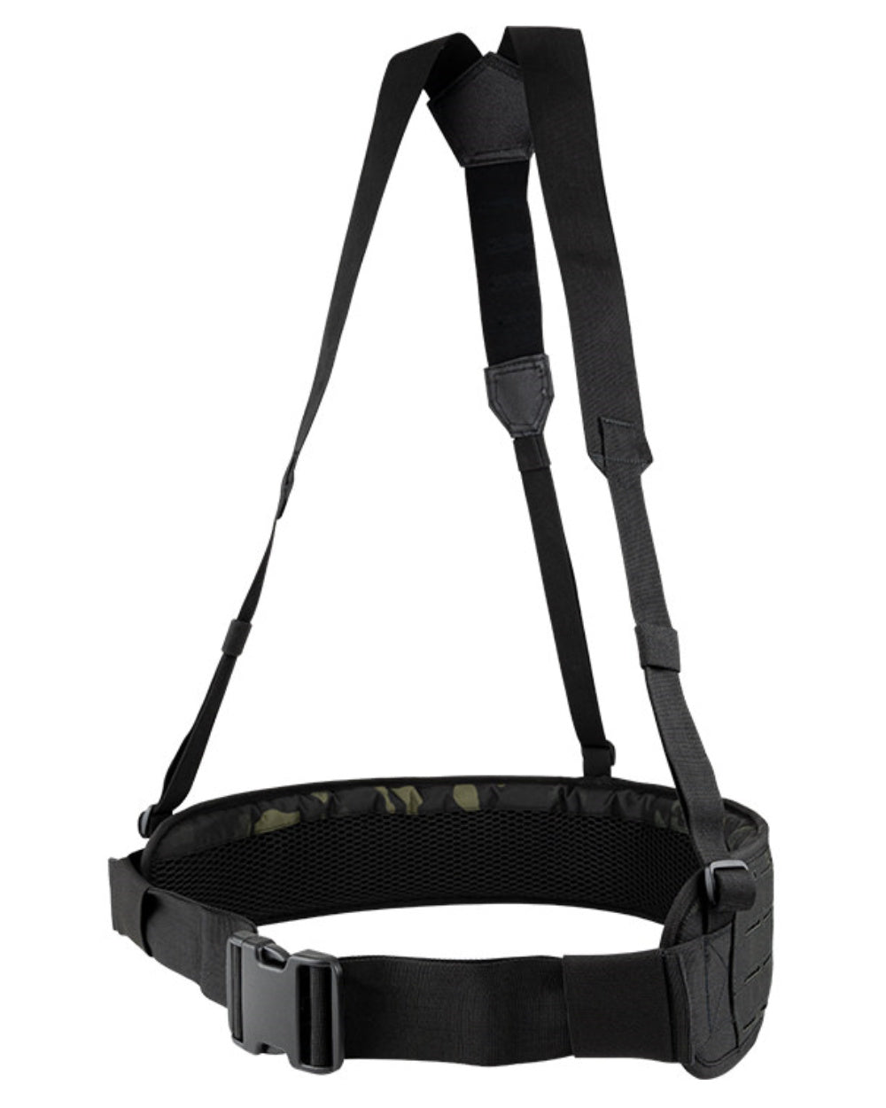 VCAM Black Coloured Viper Skeleton Harness Set on white background