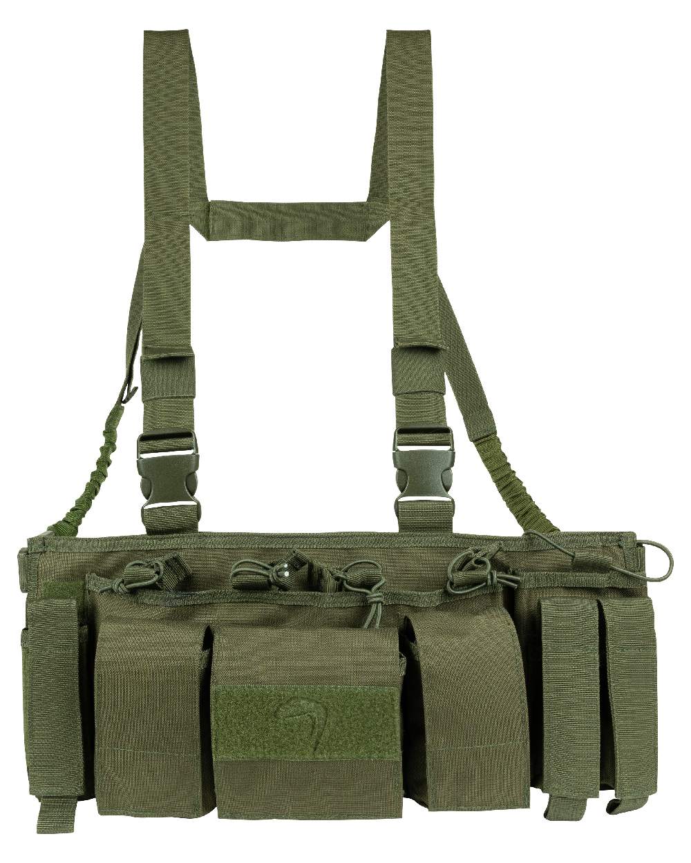 Green Coloured Viper Special Ops Chest Rig on white background