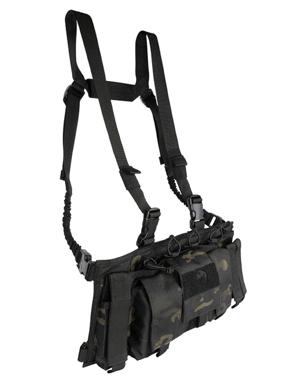 VCAM Black Coloured Viper Special Ops Chest Rig on white background