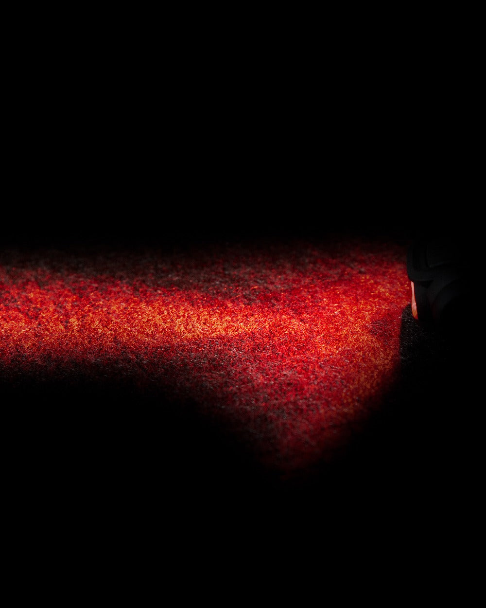 Black Coloured Viper Special Ops Head Torch on blurry background