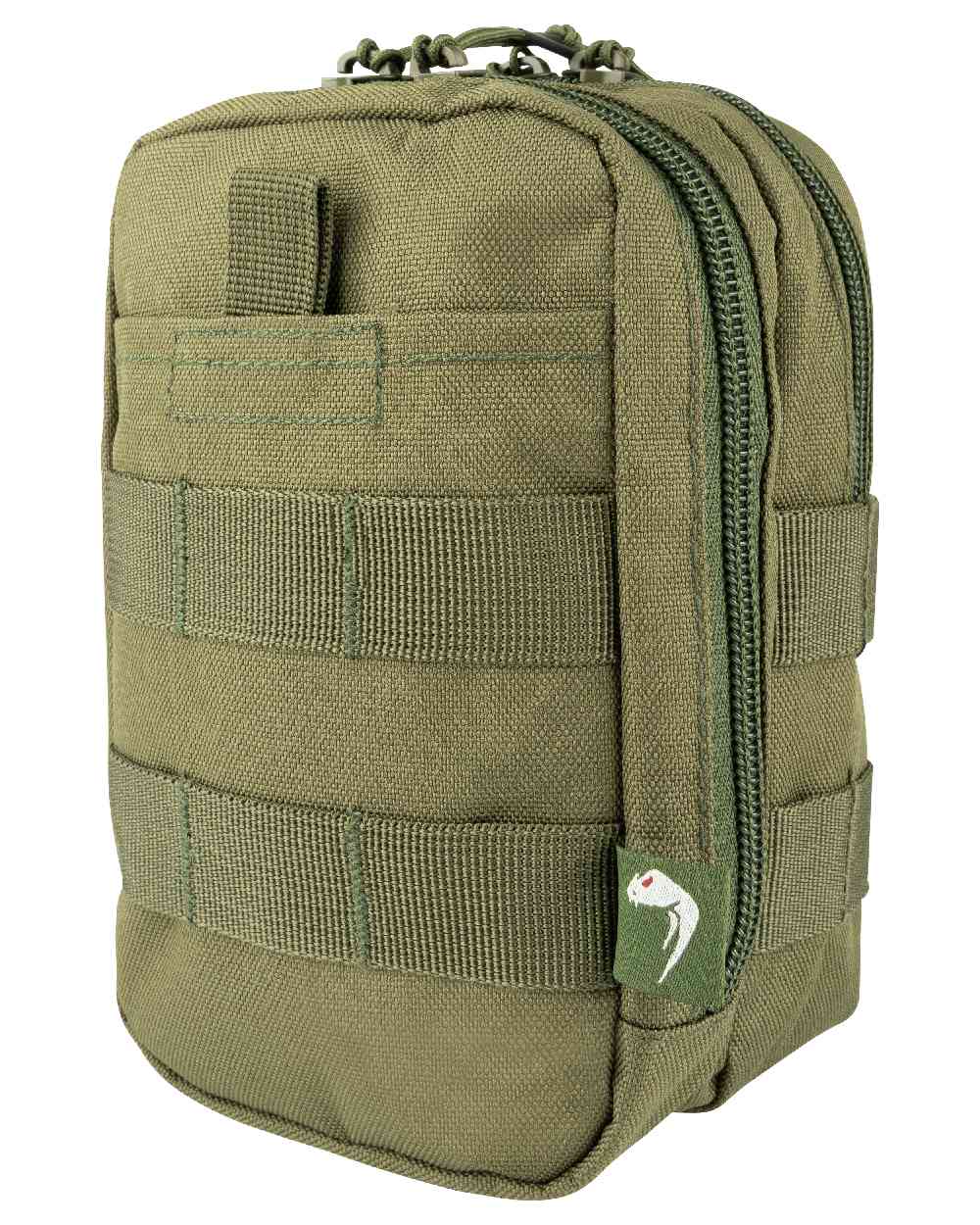 Green Coloured Viper Splitter Pouch on white background