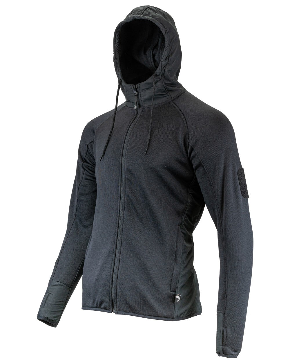 Black coloured Viper Storm Hoodie on white background