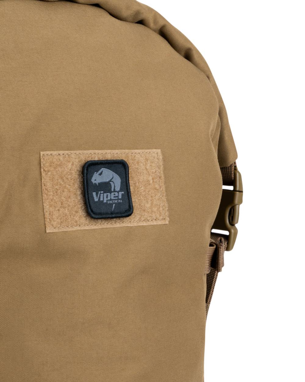 Coyote coloured Viper Tactical Fold Top Pack on white background