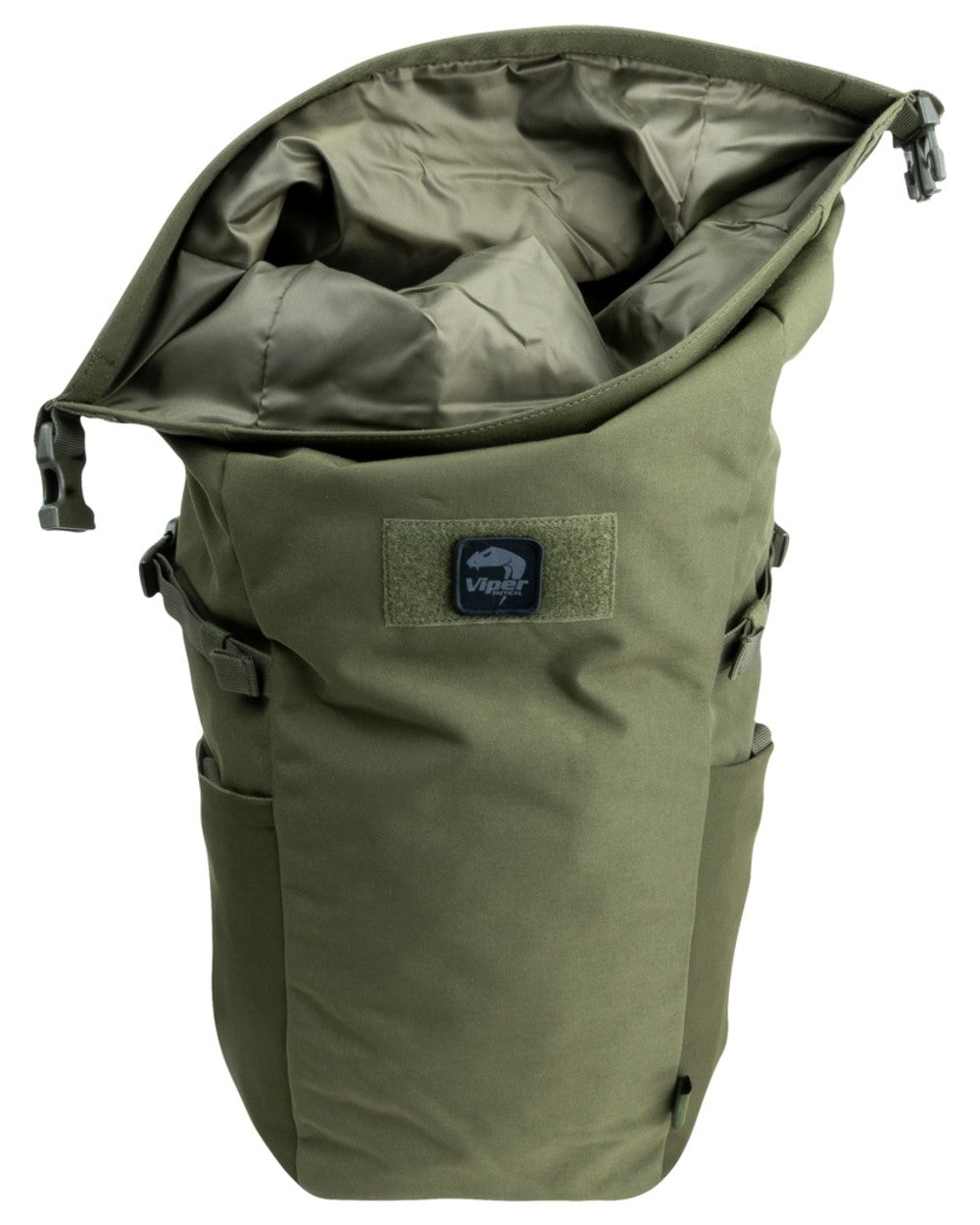 Green coloured Viper Tactical Fold Top Pack on white background