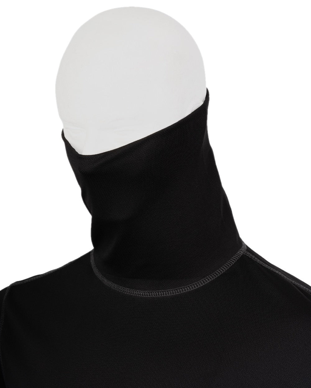 Black Coloured Viper Tactical Roll Neck Top on white background