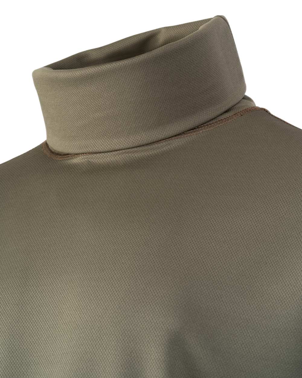 Green Coloured Viper Tactical Roll Neck Top on white background