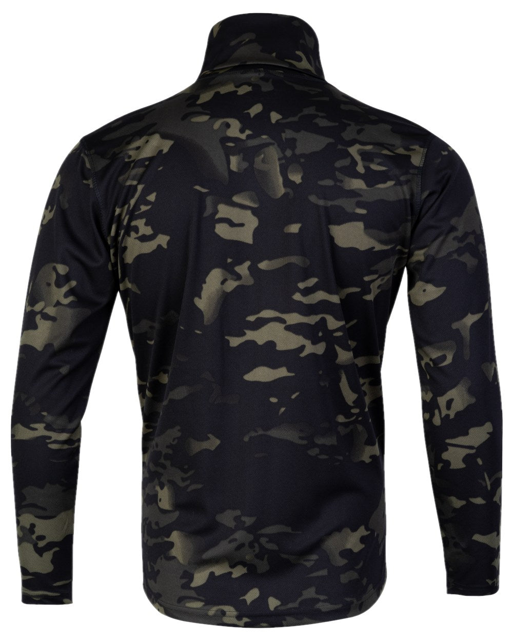 VCAM Black Coloured Viper Tactical Roll Neck Top on white background