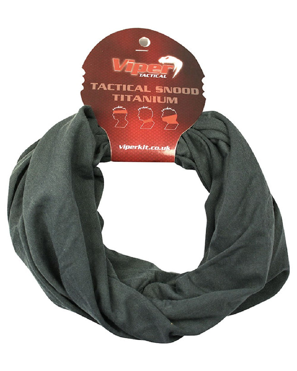 Titanium Coloured Viper Tactical Snood on white background