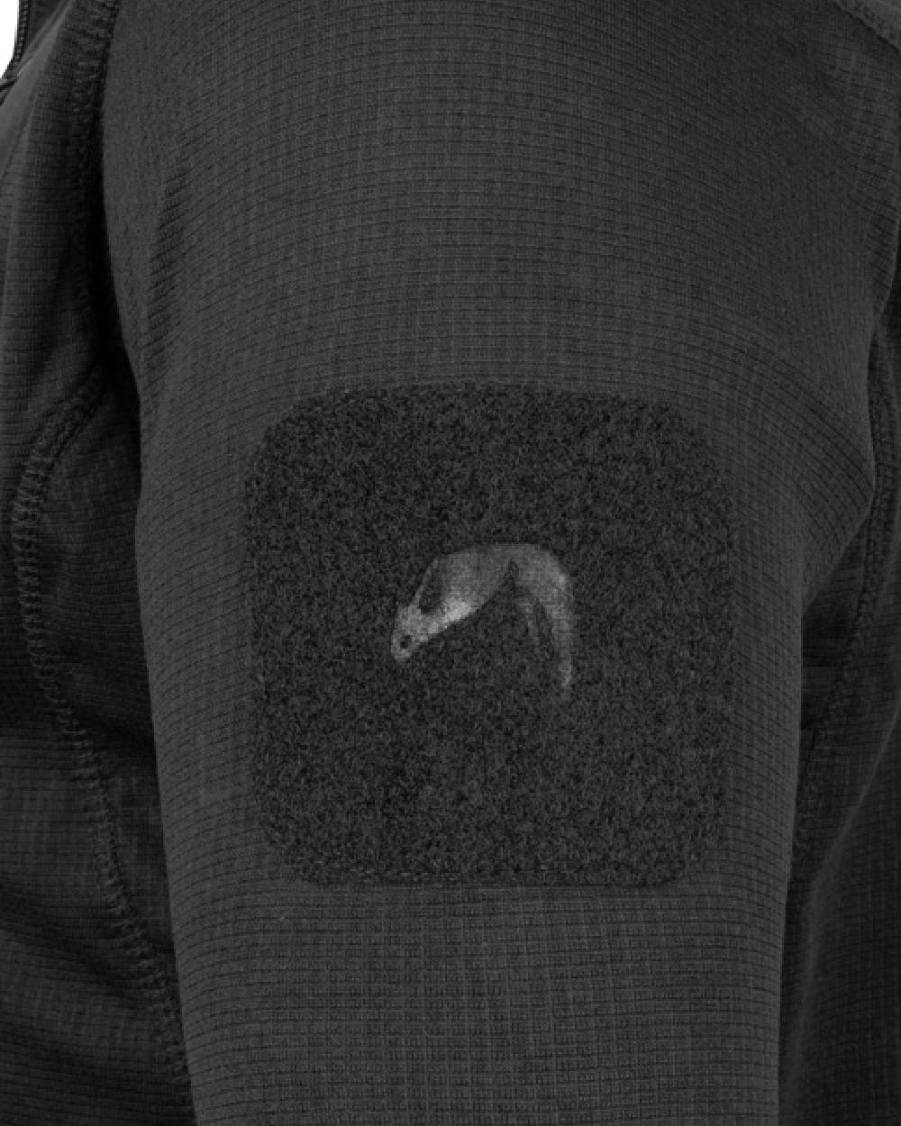 Black Coloured Viper Technical Mid Layer Fleece Top on white background