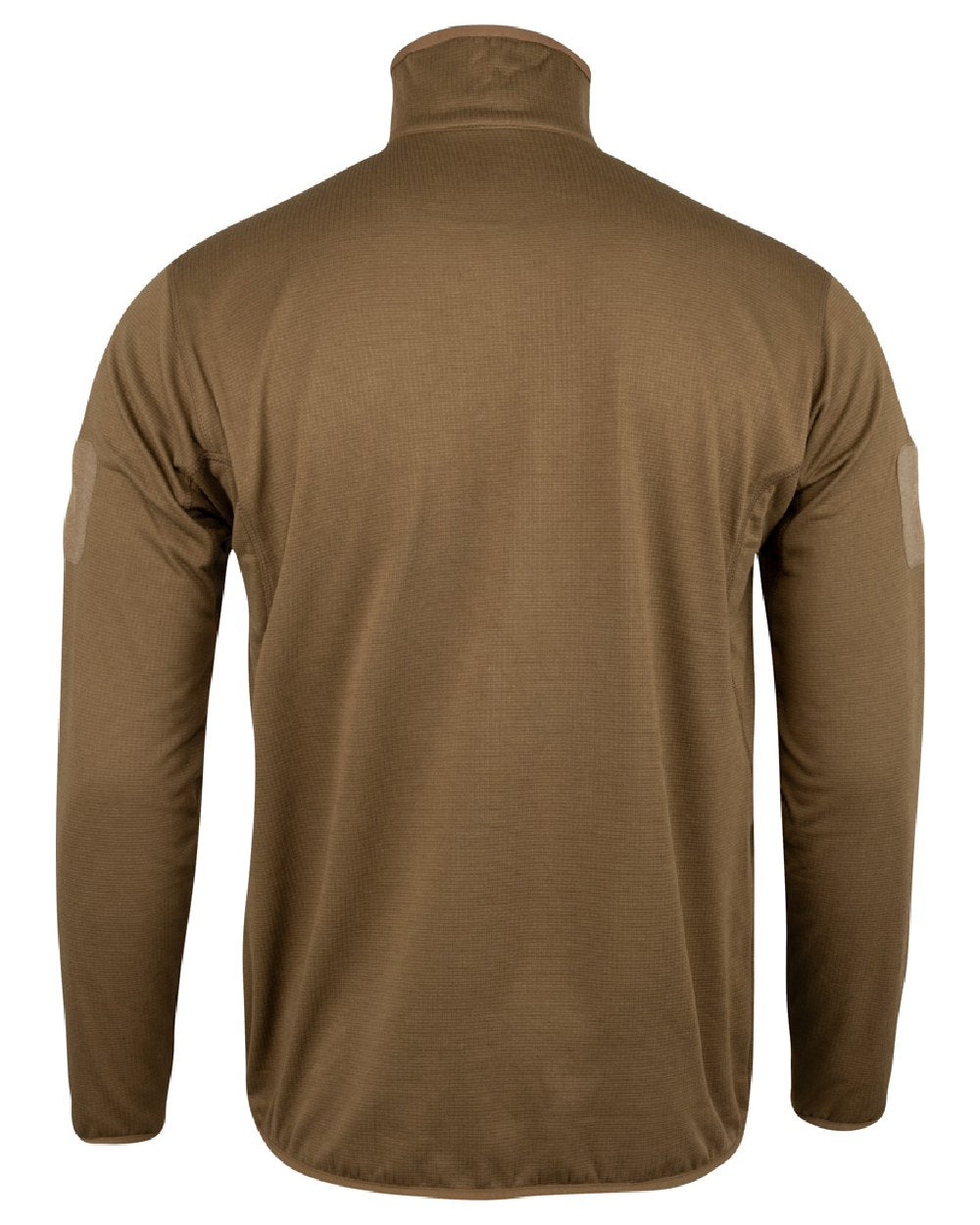 Coyote Coloured Viper Technical Mid Layer Fleece Top on white background