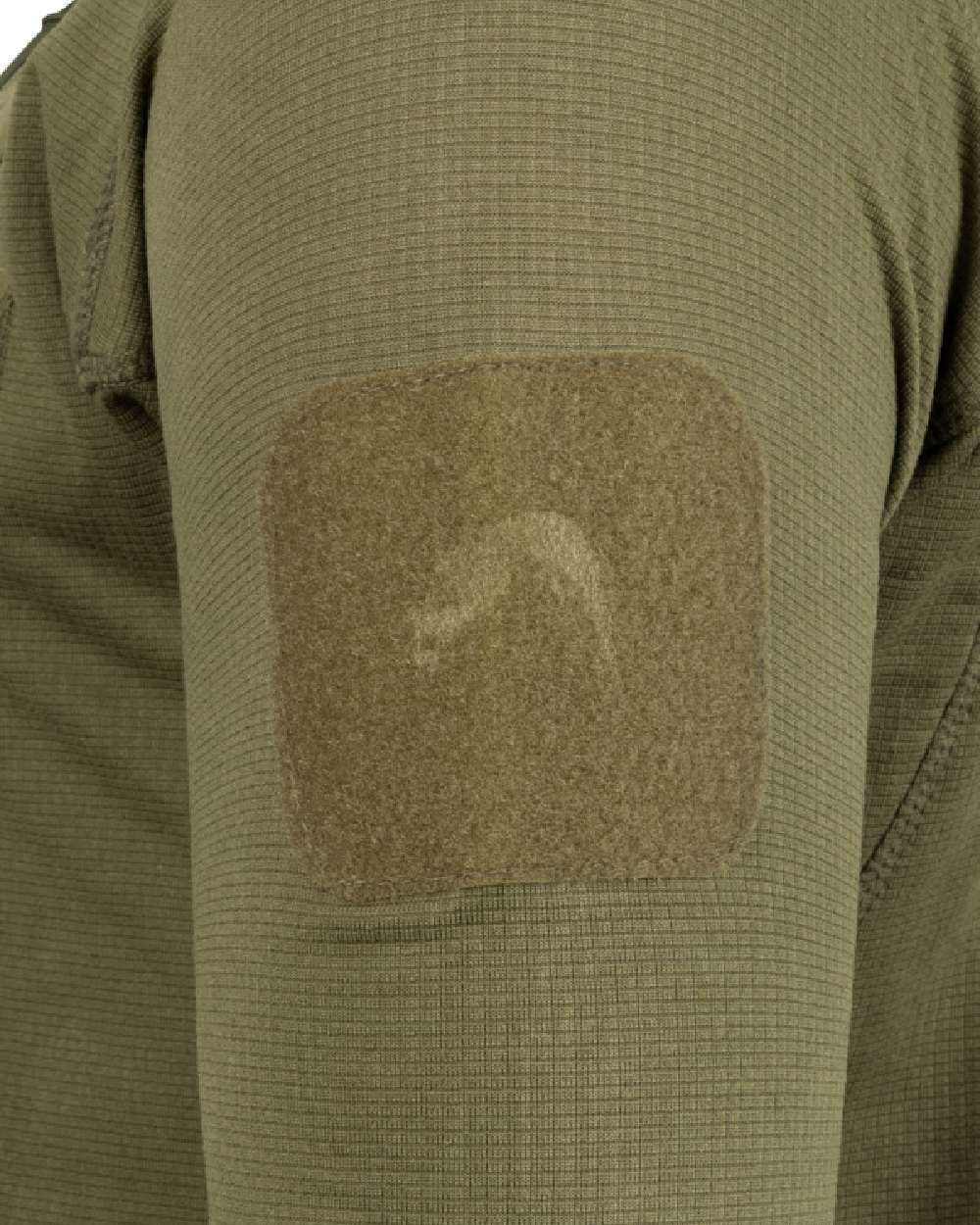 Green Coloured Viper Technical Mid Layer Fleece Top on white background