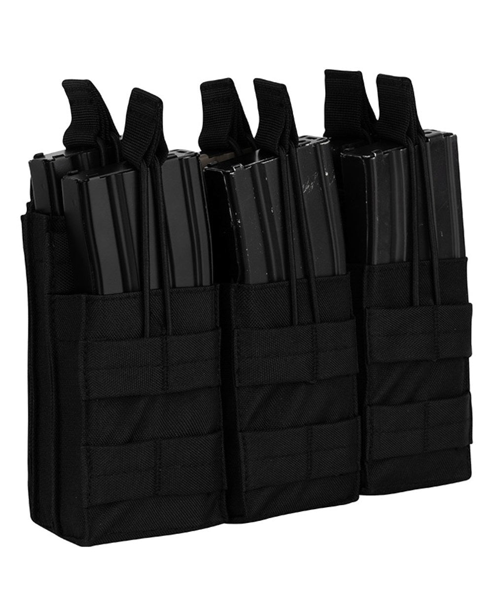 Black Coloured Viper Treble Duo Mag Pouch on white background