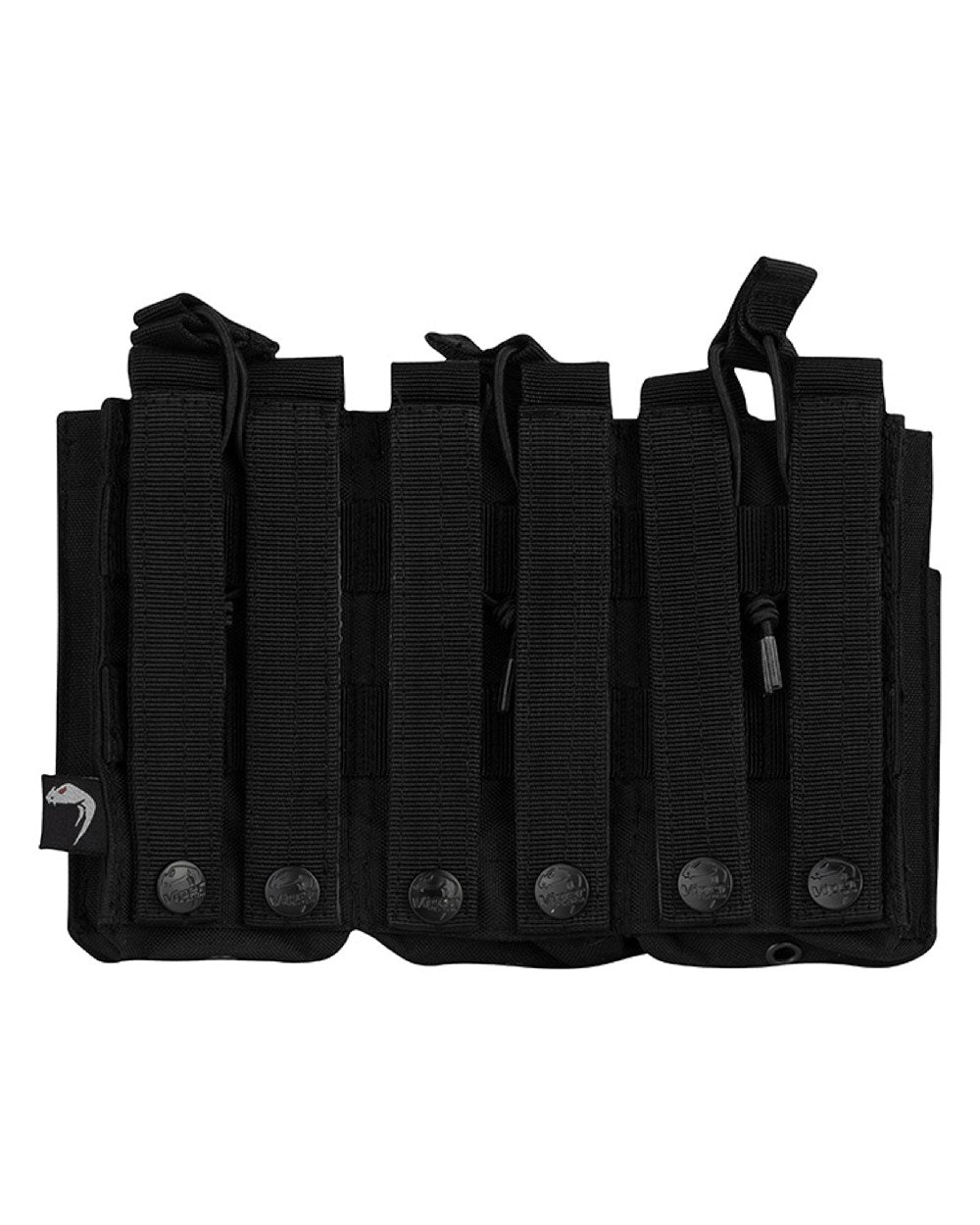 Black Coloured Viper Treble Duo Mag Pouch on white background