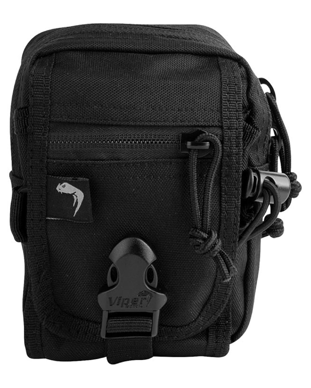 Black Coloured Viper V-Pouch on white background
