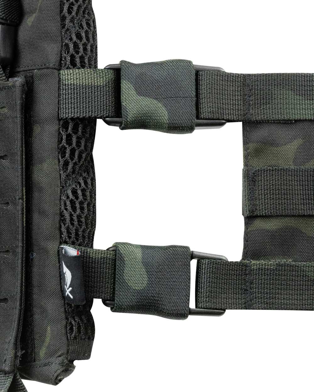 VCAM Black Coloured Viper VX Buckle Up Carrier Gen2 on white background