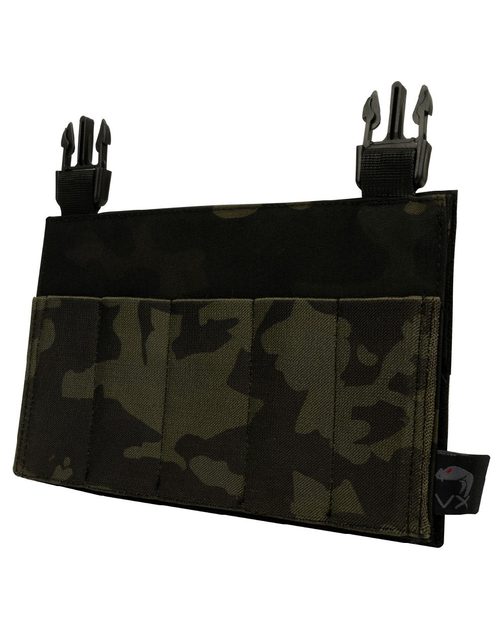VCAM Black Coloured Viper VX Buckle Up Pistol Mag Panel on white background