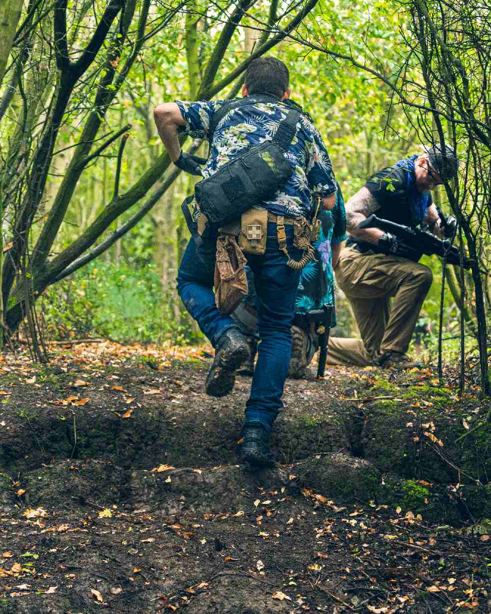 Black Coloured Viper VX Buckle Up Sling Pack on forest background