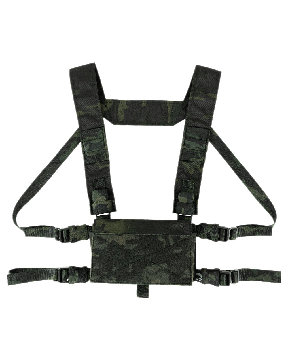 VCAM Black Coloured Viper VX Buckle Up Utility Rig on white background