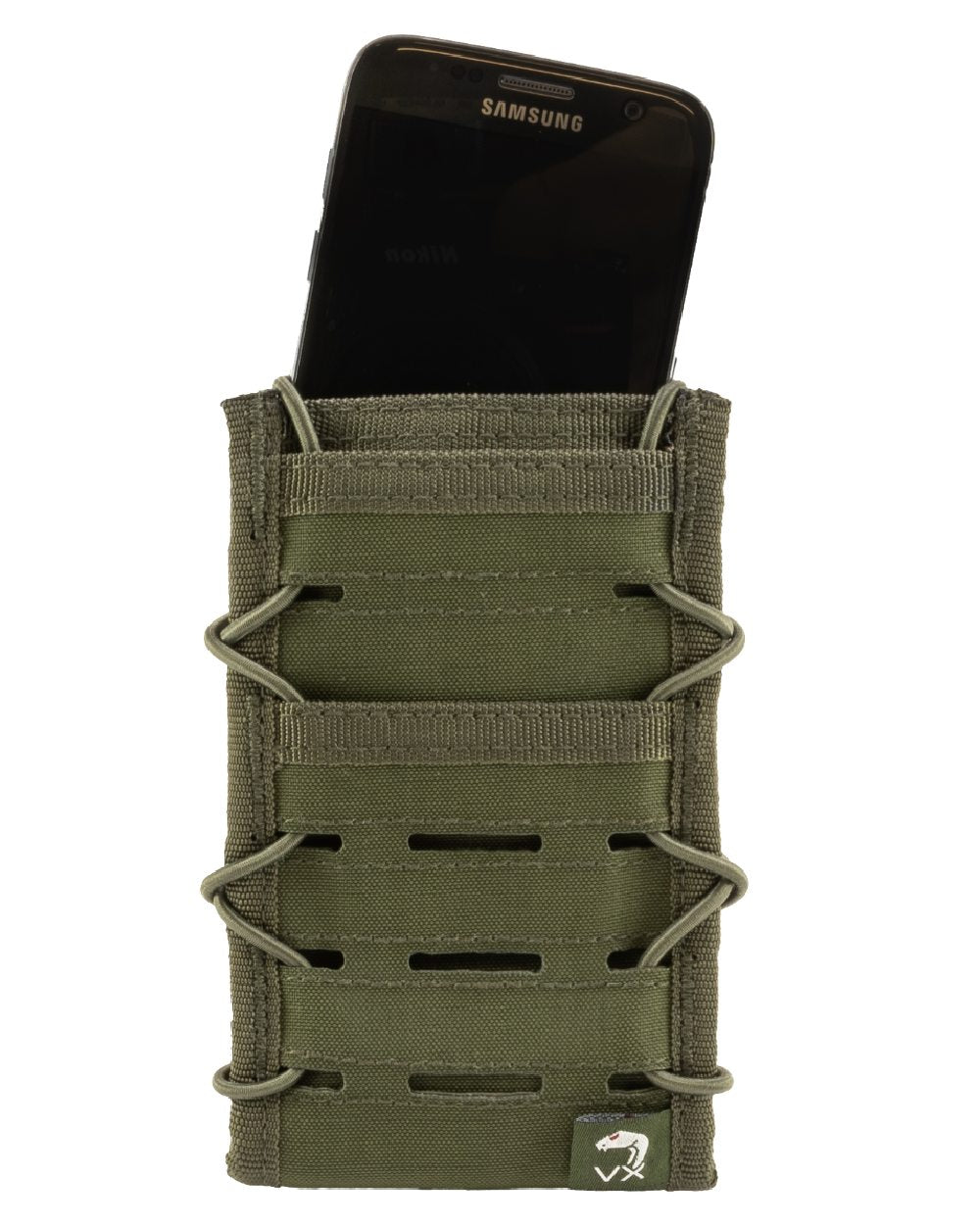 Green Coloured Viper VX Smart Phone Pouch on white background