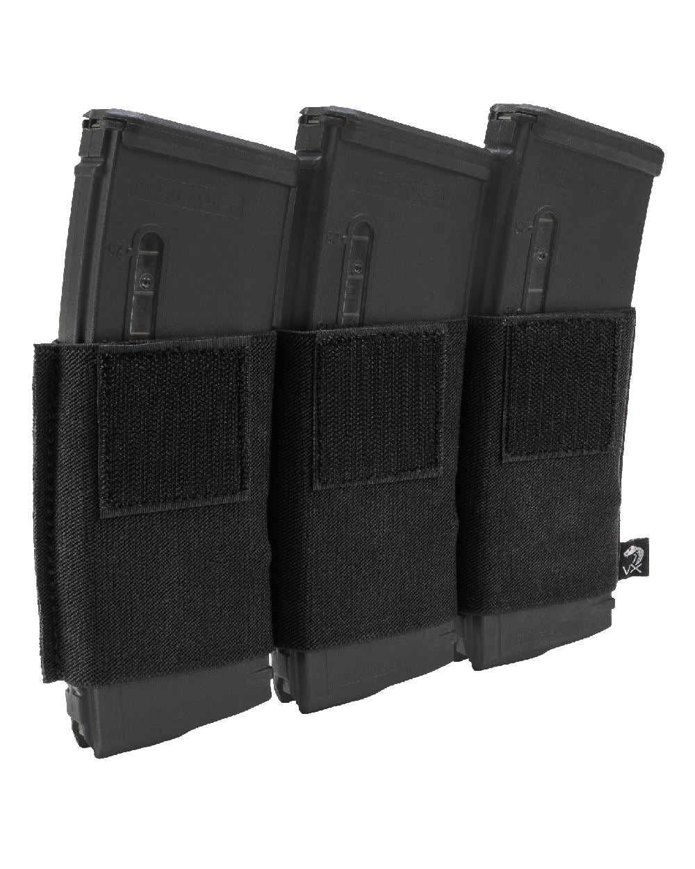 Black Coloured Viper VX Triple Rifle Mag Sleeve on white background