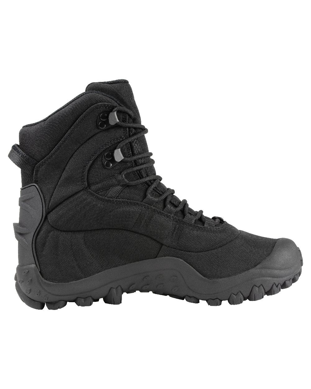 Black Coloured Viper Venom Boots on white background
