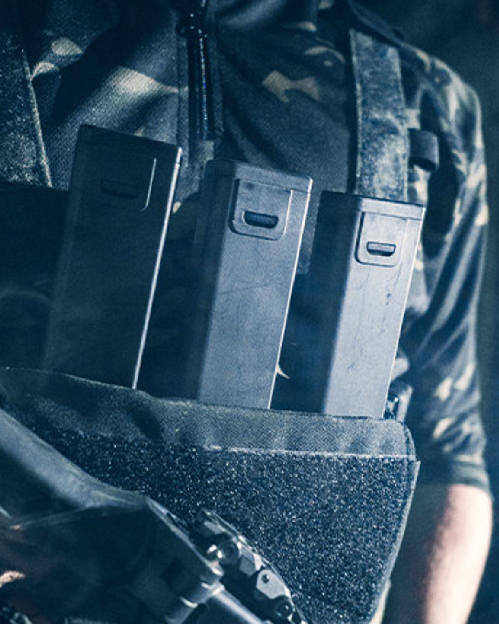 Black Coloured Viper VX Buckle Up Utility Rig on blurry background