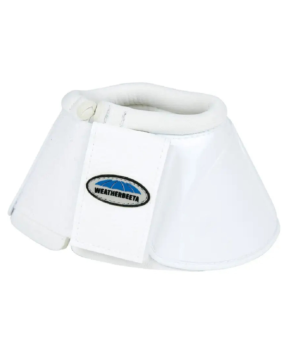 White coloured WeatherBeeta Impact Bell Boots on white background