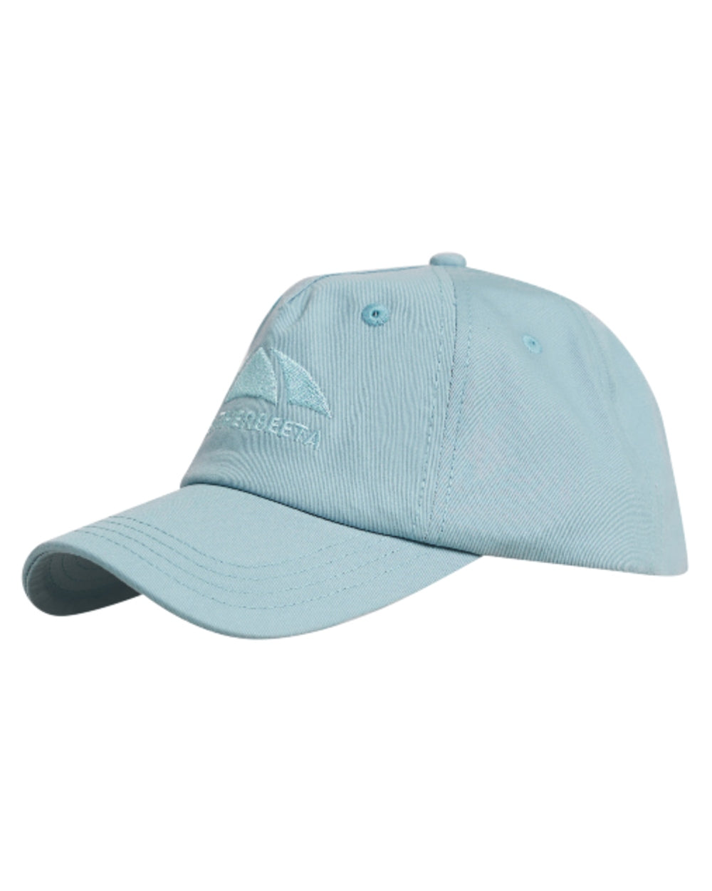 Mist Blue coloured WeatherBeeta Performance Cotton Cap on white background