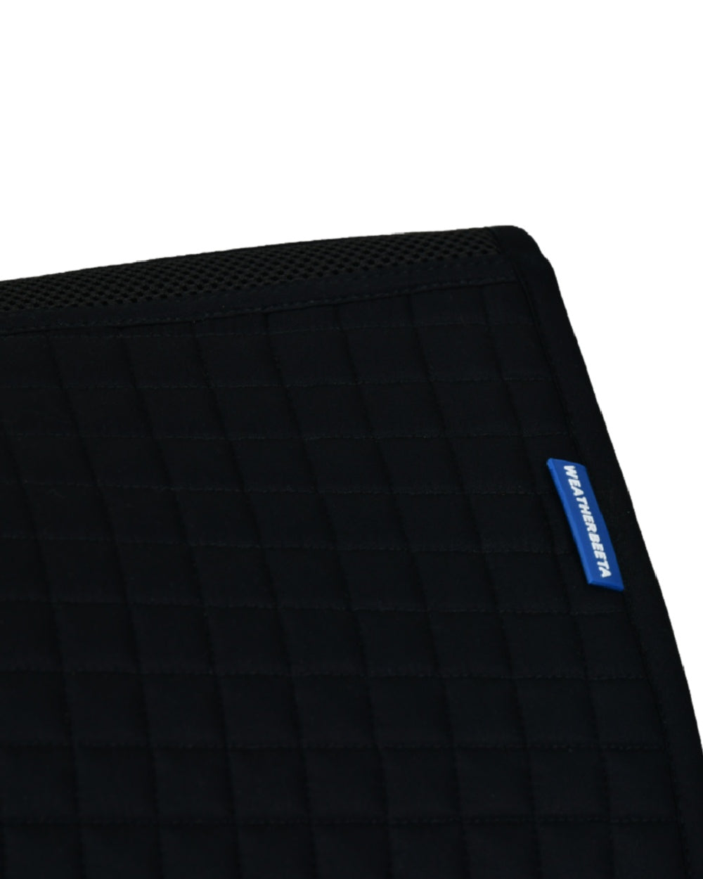 Black Coloured WeatherBeeta Prime Air-Tec All Purpose Saddle Pad on white background