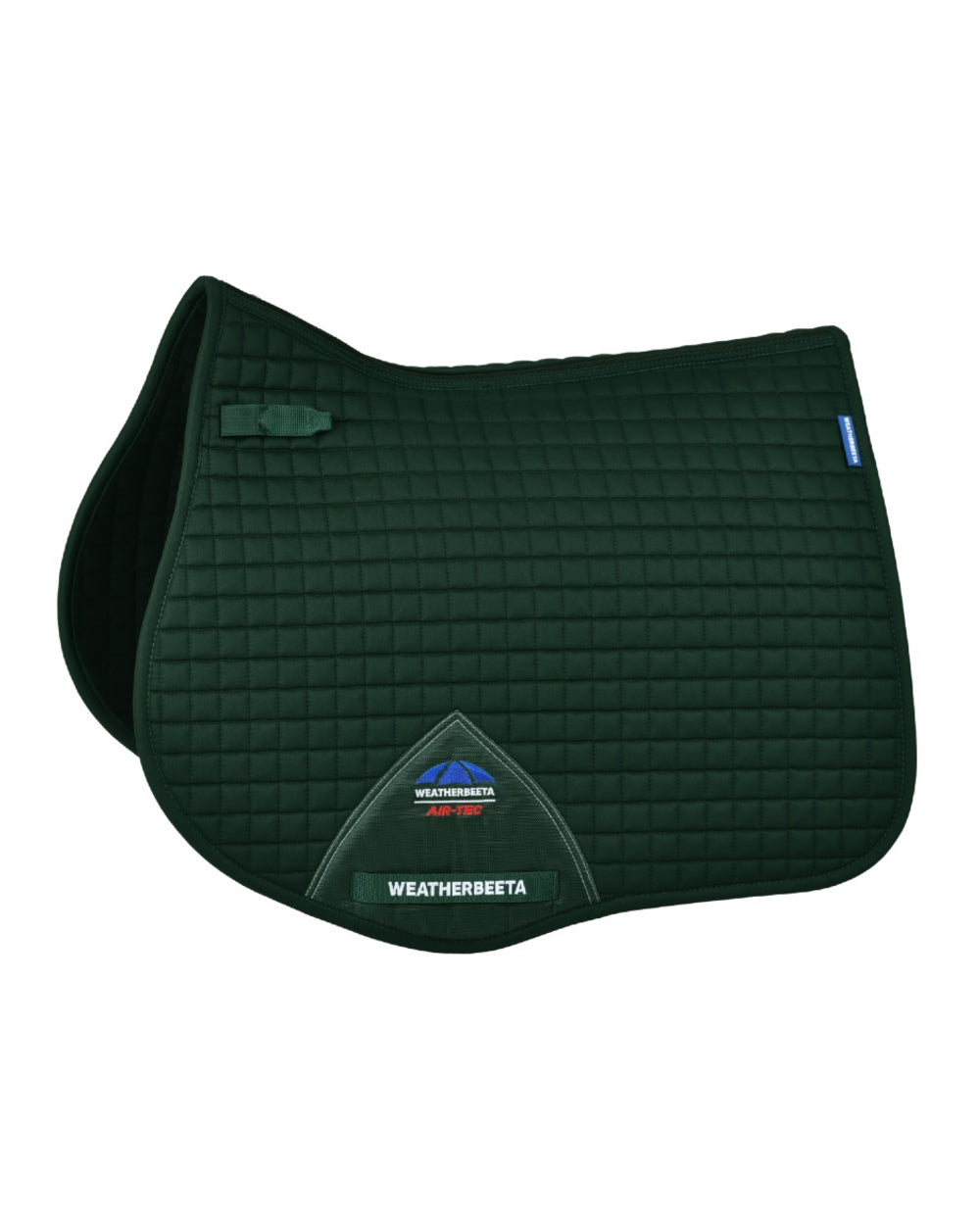 Forest Green Coloured WeatherBeeta Prime Air-Tec All Purpose Saddle Pad on white background