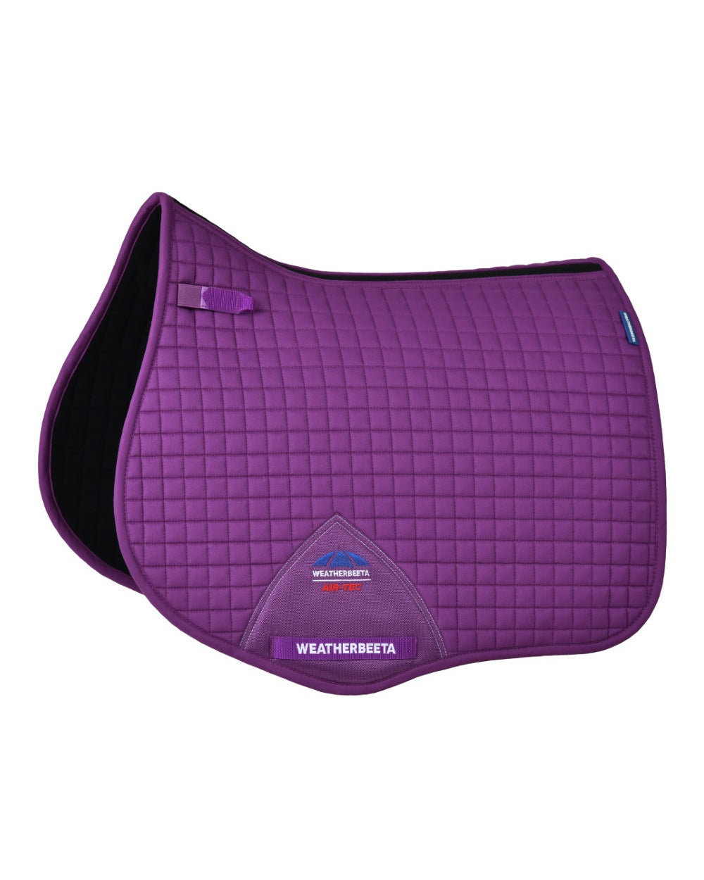Violet Coloured WeatherBeeta Prime Air-Tec All Purpose Saddle Pad on white background