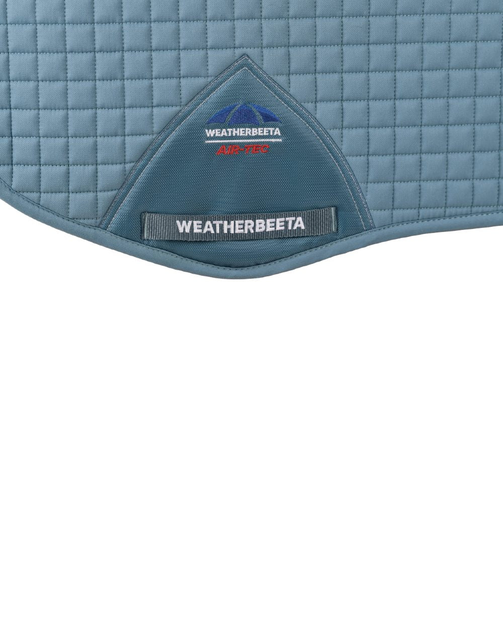 Washed Denim Coloured WeatherBeeta Prime Air-Tec All Purpose Saddle Pad on white background