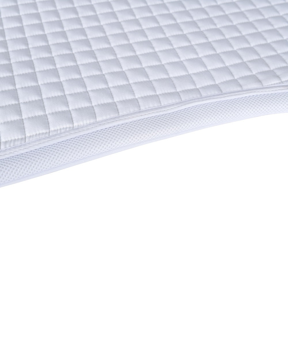 White Coloured WeatherBeeta Prime Air-Tec All Purpose Saddle Pad on white background
