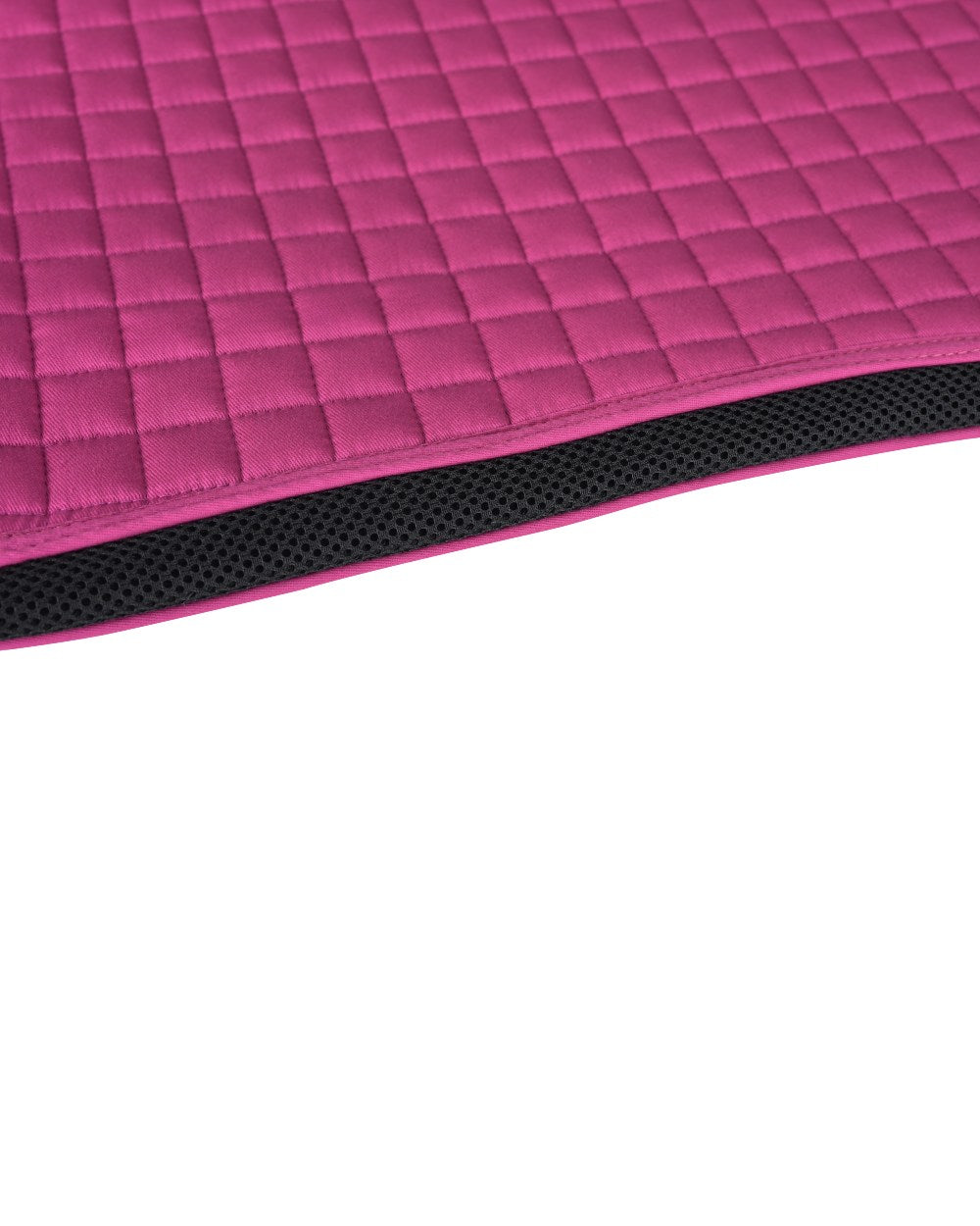 Bright Magenta Coloured WeatherBeeta Prime Air-Tec Dressage Saddle Pad on white background
