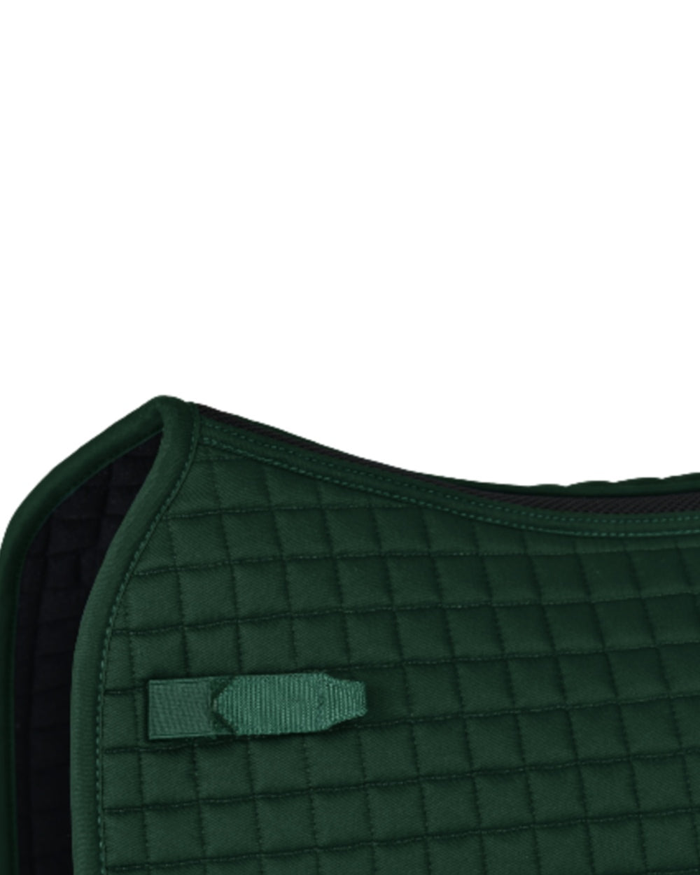 Forest Green Coloured WeatherBeeta Prime Air-Tec Dressage Saddle Pad on white background