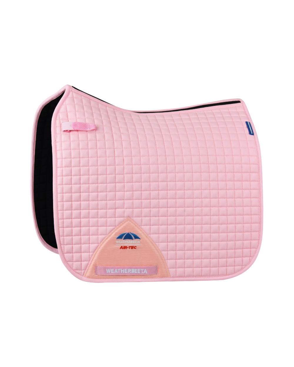 Light Pink Coloured WeatherBeeta Prime Air-Tec Dressage Saddle Pad on white background