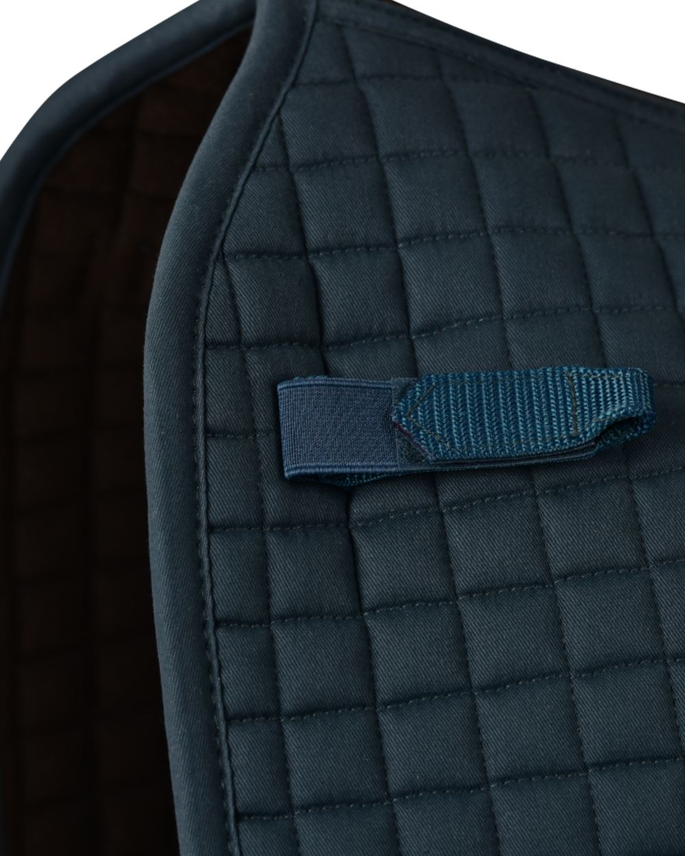 Midnight Teal Coloured WeatherBeeta Prime Air-Tec Dressage Saddle Pad on white background