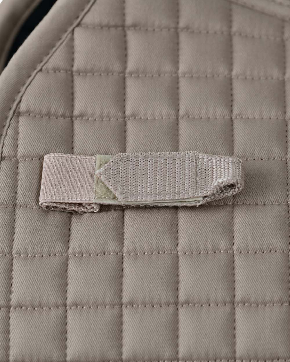 Natural Clay Coloured WeatherBeeta Prime Air-Tec Dressage Saddle Pad on white background
