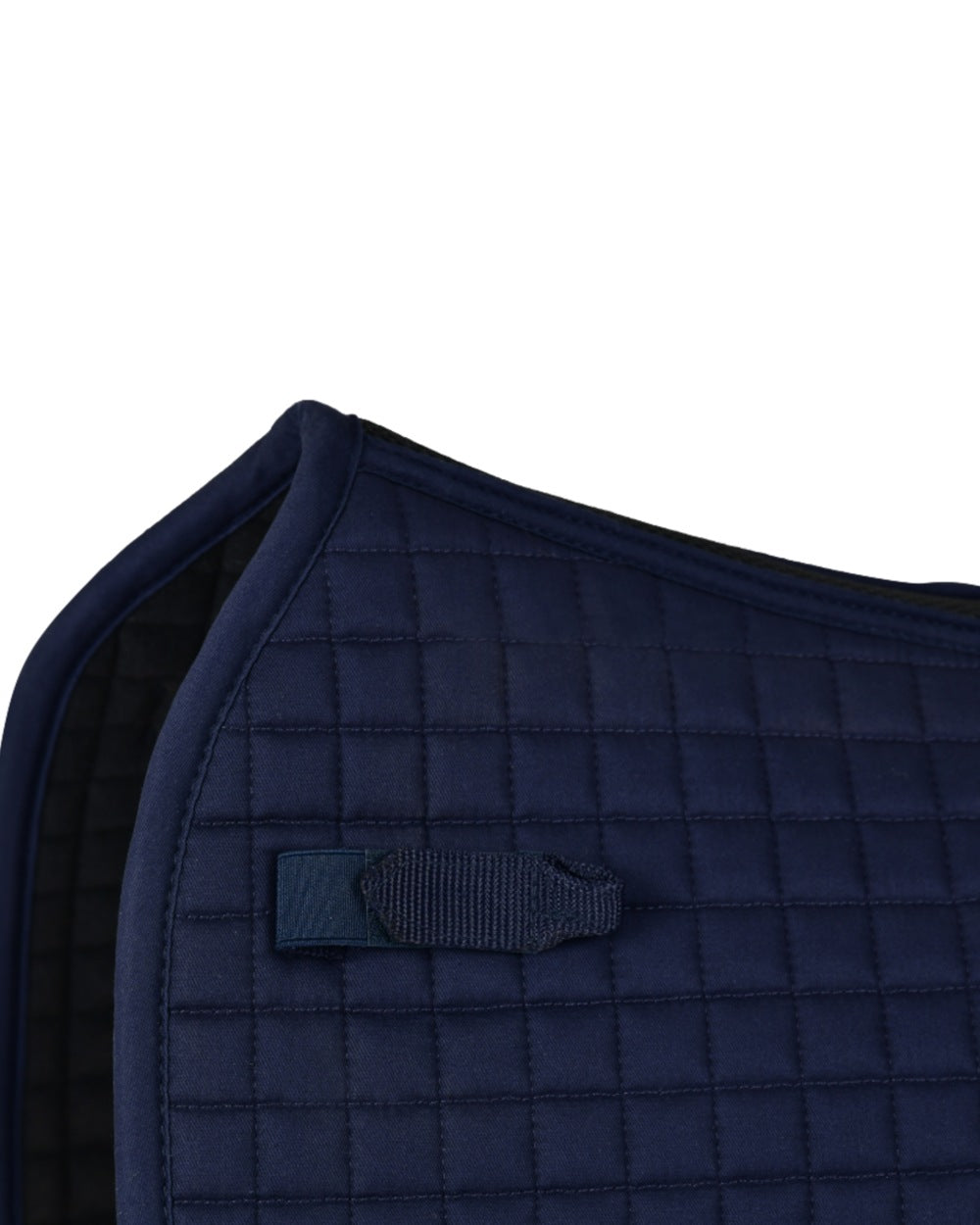 Navy Coloured WeatherBeeta Prime Air-Tec Dressage Saddle Pad on white background