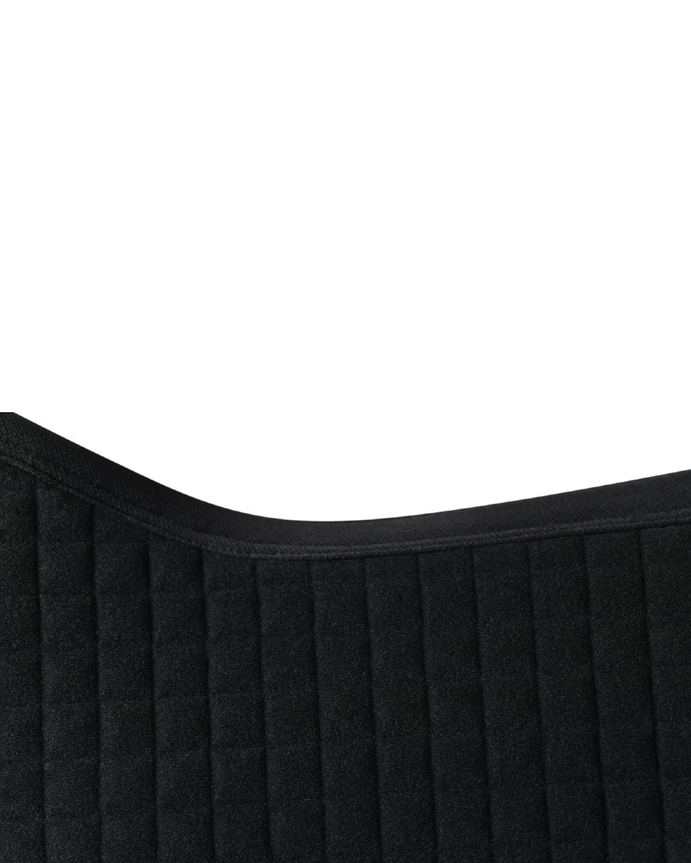 Charcoal Coloured WeatherBeeta Prime Air-Tec Jump Shaped Saddle Pad on white background