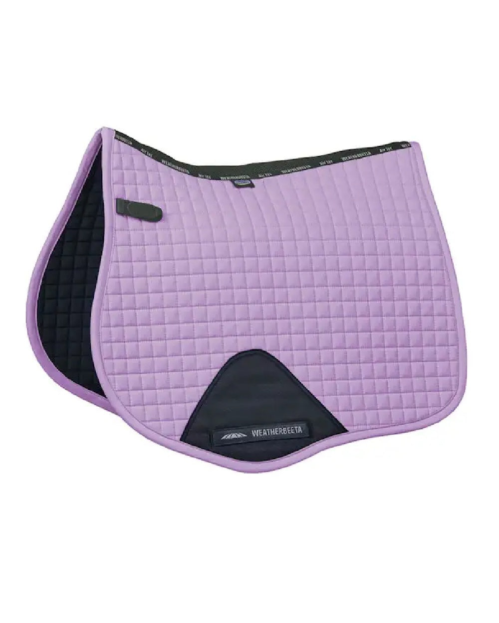Mauve coloured WeatherBeeta Prime All Purpose Saddle Pad on white background