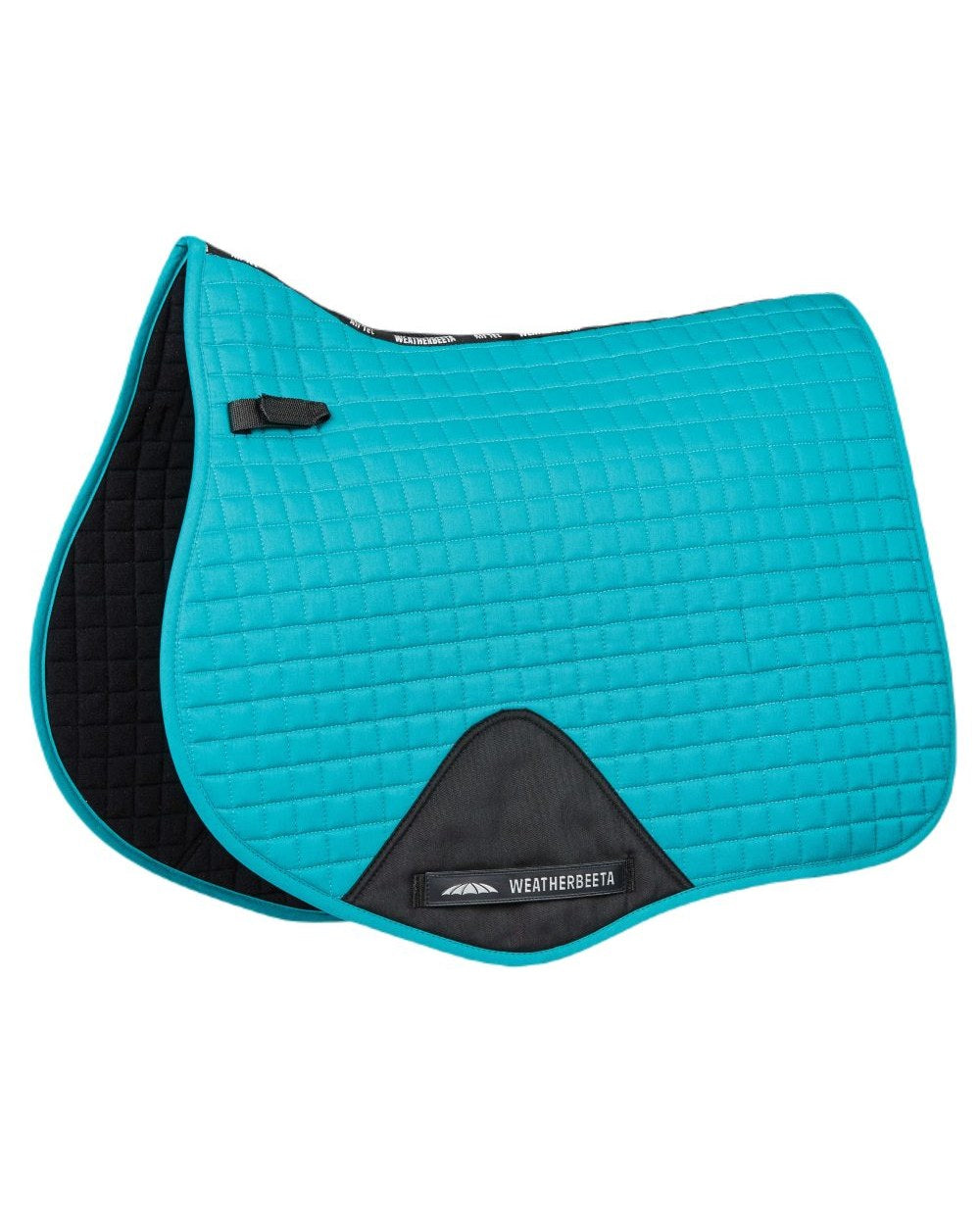 Turquoise coloured WeatherBeeta Prime All Purpose Saddle Pad on white background