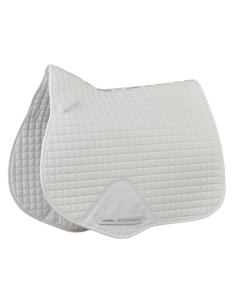 White coloured WeatherBeeta Prime All Purpose Saddle Pad on white background