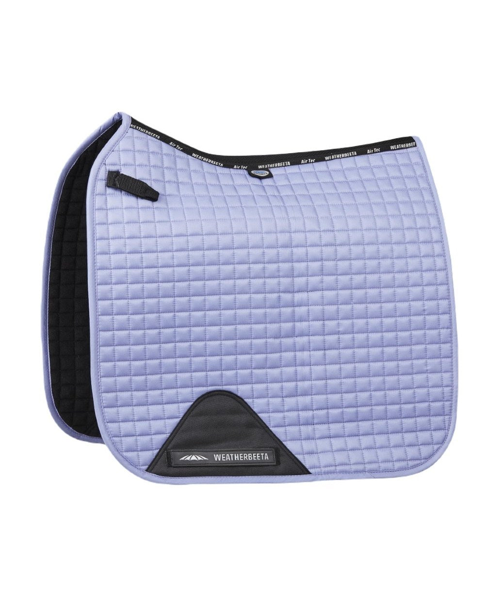 Lavender coloured WeatherBeeta Prime Dressage Saddle Pad on white background