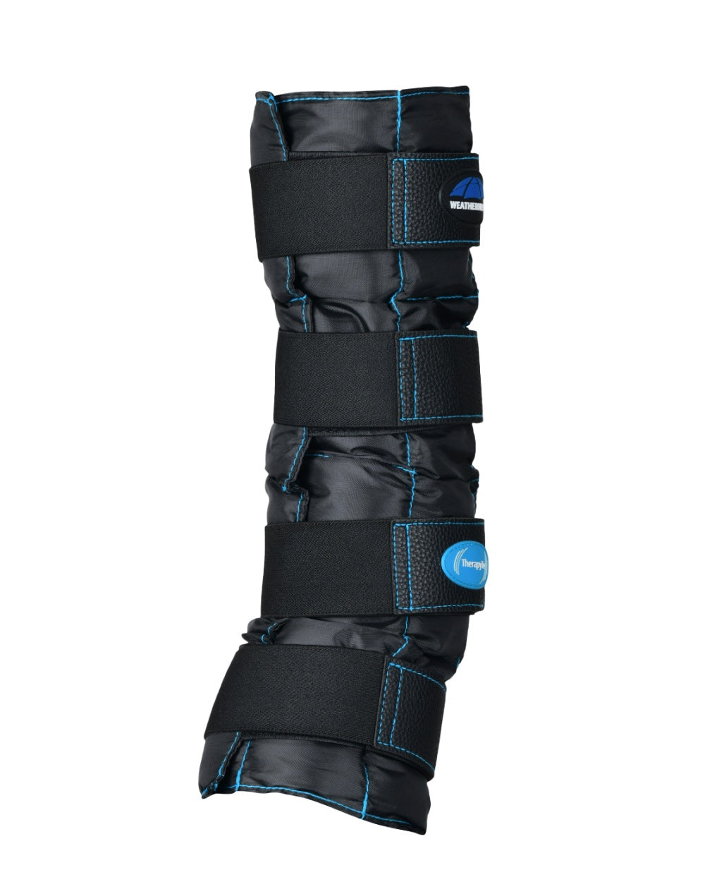 Black Coloured WeatherBeeta Therapy-Tec II Gel Ice Boots on white background