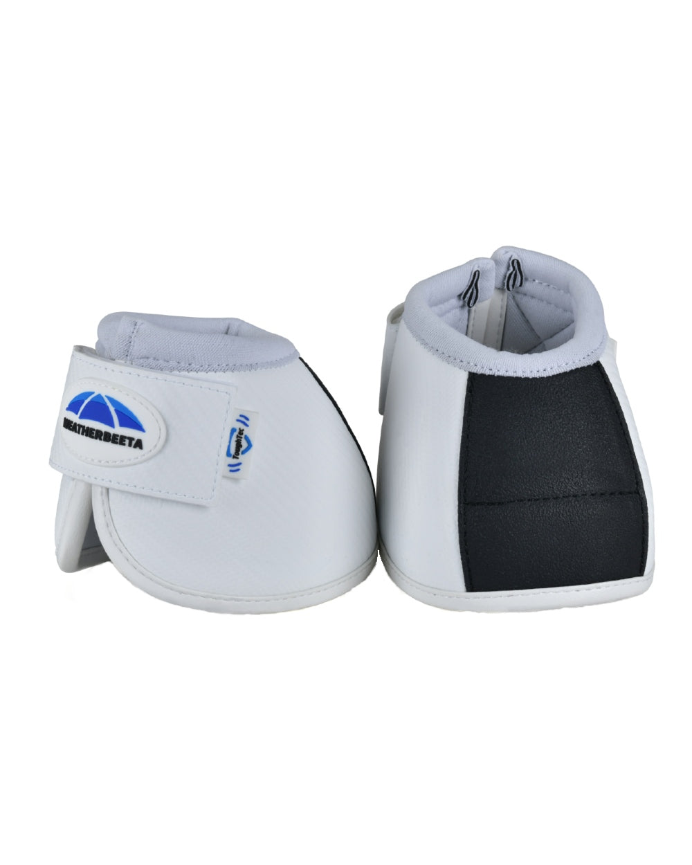 White Coloured WeatherBeeta Tough-Tec Anatomical Bell Boots on white background